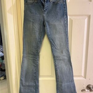 Stylish Light Blue Flare Jeans